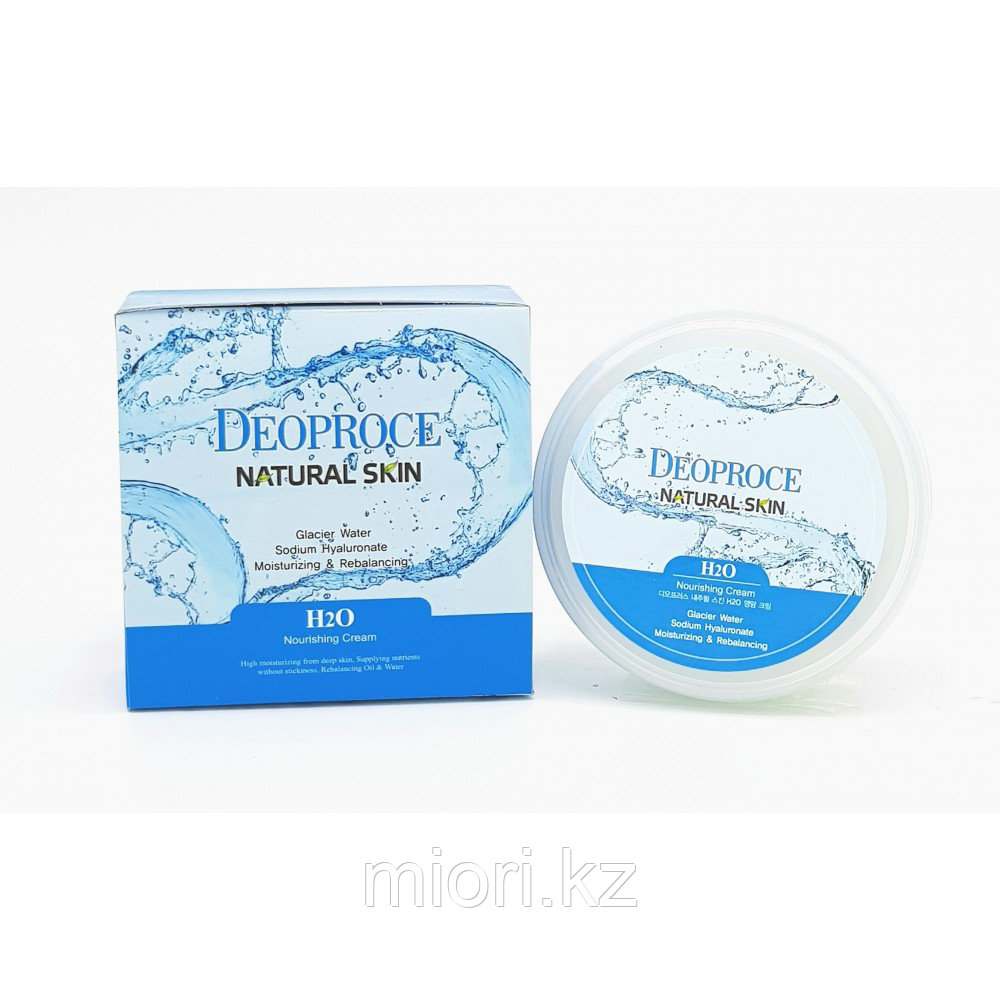 Deoproce Natural Skin H2O Moisturizing Cream 100g - Увлажняющий крем на основе H2O 100г - фото 1 - id-p53184491