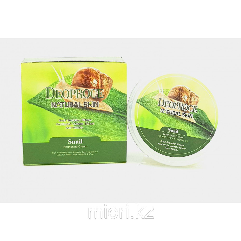 Deoproce Natural Skin Snail Nourishing Cream 100g - Питательно-омолаживающий крем с экстрактом слизи улитки 10