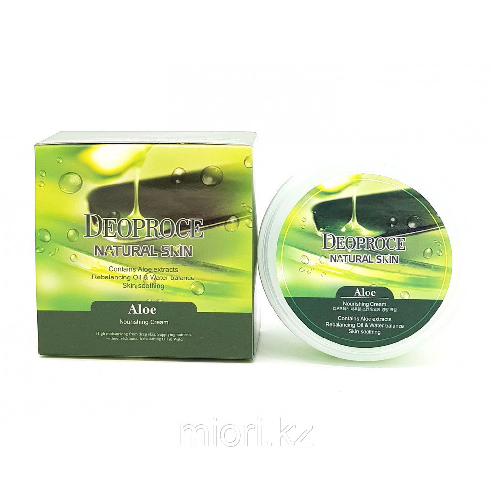 Deoproce Natural Skin Aloe Nourishing Cream 100g - Балансирующий питательный крем с экстрактом алоэ100г