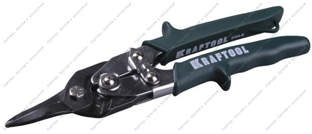 (2324-S) Ножницы KRAFTOOL "UNIVERSAL" по металлу, Cr-Mo, прямой рез, 260мм