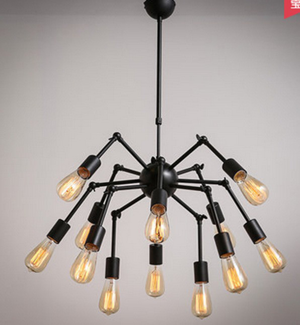 Люстра паук на 12 ламп с направляемыми лампами, фото 1