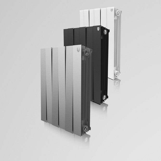 Дизайнерские радиаторы биметаллические PianoForte 500 Silver Satin серебристый - фото 1 - id-p53185787