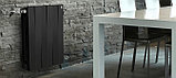 Дизайнерские радиаторы биметаллические PianoForte 500 Silver Satin серебристый, фото 2