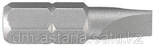 Вставка (бита) торцевая 1/4", Slotted, 7х1.2 мм, L = 25 мм KING TONY 102507S1