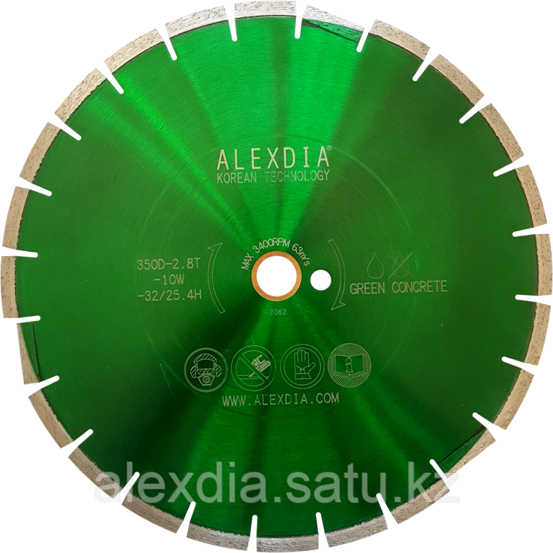 Алмазный диск по свежему бетону 900 мм. ALEXDIA - фото 1 - id-p53198101