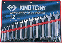 Набор рожковых ключей, 6-32 мм, 12 предметов KING TONY 1112MR