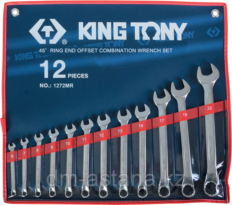 Набор комбинированных ключей, 6-22 мм, 12 предметов KING TONY 1272MR - фото 1 - id-p49719536