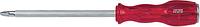 Отвертка крестовая Phillips №4, 300 мм, силовая, пластиковая ручка KING TONY 14810412