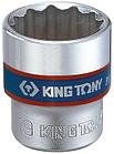 Головка торцевая стандартная двенадцатигранная 3/8", 10 мм KING TONY 333010M