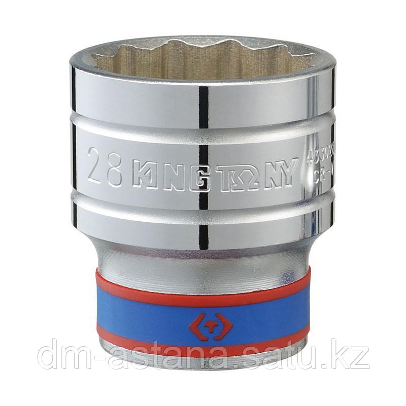 Головка торцевая стандартная двенадцатигранная 1/2", 19 мм KING TONY 433019M