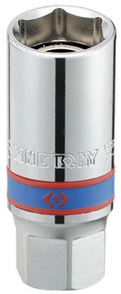 Головка свечная шестигранная 1/2", 21 мм, магнитный фиксатор KING TONY 466521 - фото 1 - id-p53196820