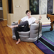 Надувное кресло раскладное 200x102x64 см + подушка, Bestway 75065