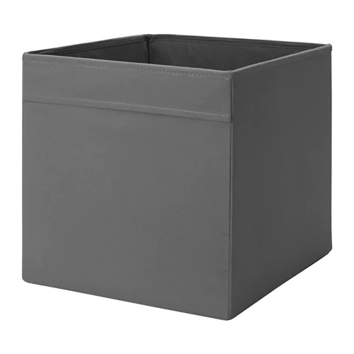 Коробка ДРЁНА темно-серый 33x38x33 см ИКЕА, IKEA