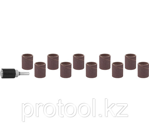Цилиндр STAYER шлифовальный абразивный, с оправкой, d 6,25мм, Р80/120, 10шт, фото 2