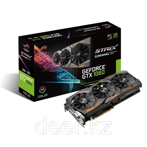 Видеокарта Asus GeForce GTX1060 STRIX-GTX1060-6G-GAMING 90YV09Q1-M0NA00