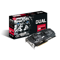 Видеокарта Asus DUAL-RX580-O8G AMD Radeon RX 580 90YV0AQ1-M0NA00