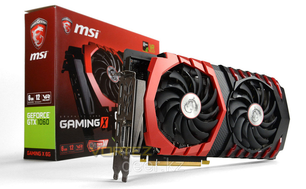 Видеокарта MSI GeForce GTX 1060 GAMING X 6G - фото 1 - id-p53224676