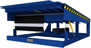 Уравнительная платформа с поворотной аппарелью