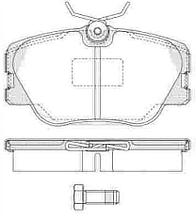 Тормозные колодки YOTO G-003(MD 2118M)(REMSA 402.02)