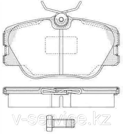 Тормозные колодки YOTO G-168(MD 9024(REMSA 594.02)
