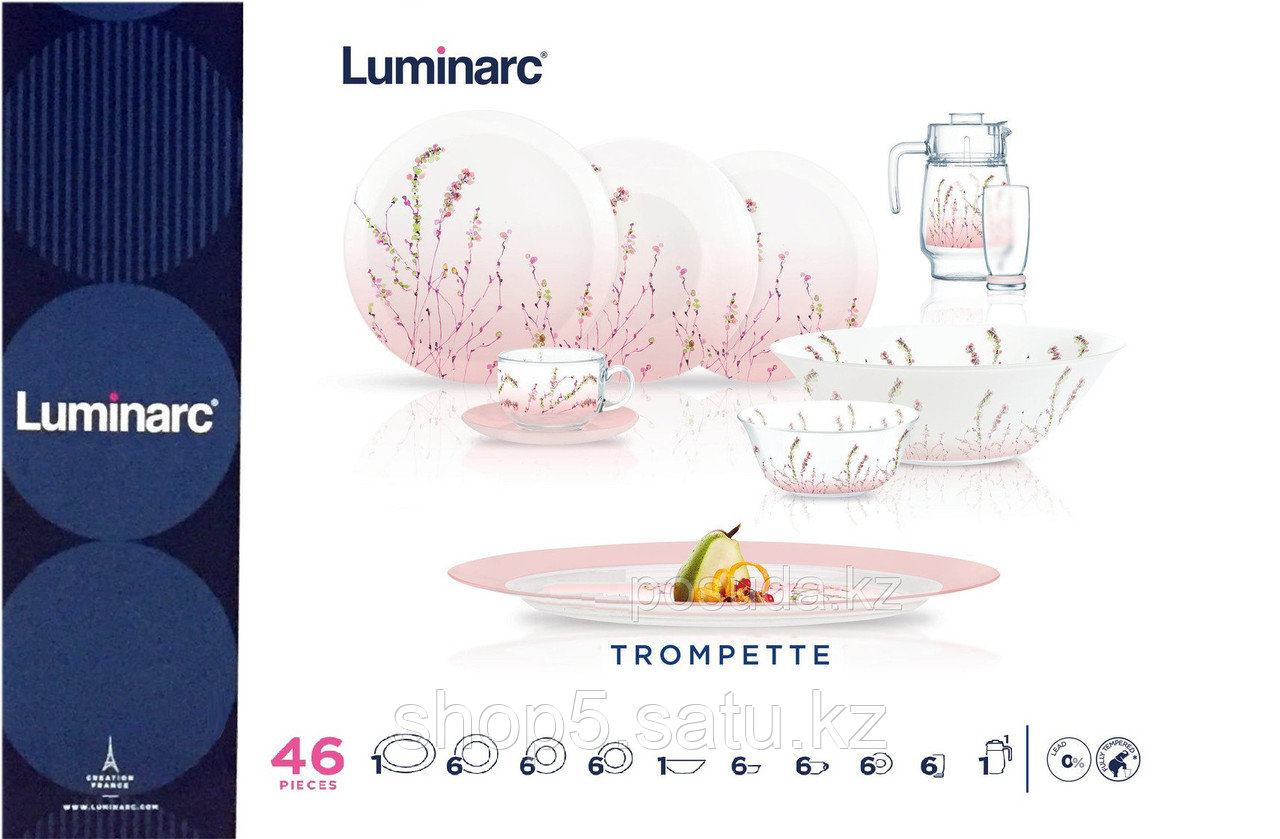 Сервиз столовый Trompette 46 предметов на 6 персон