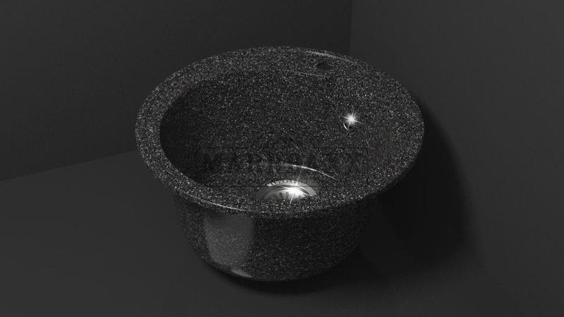 Мойка кухонная Marbaxx Венди Z4 черный - фото 1 - id-p53247322