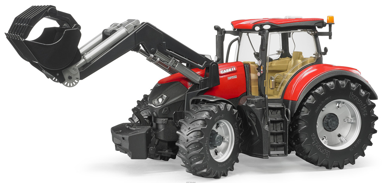 Трактор Case IH Optum 300 CVX с прицепом Krampe Tandem-Halfpipe
