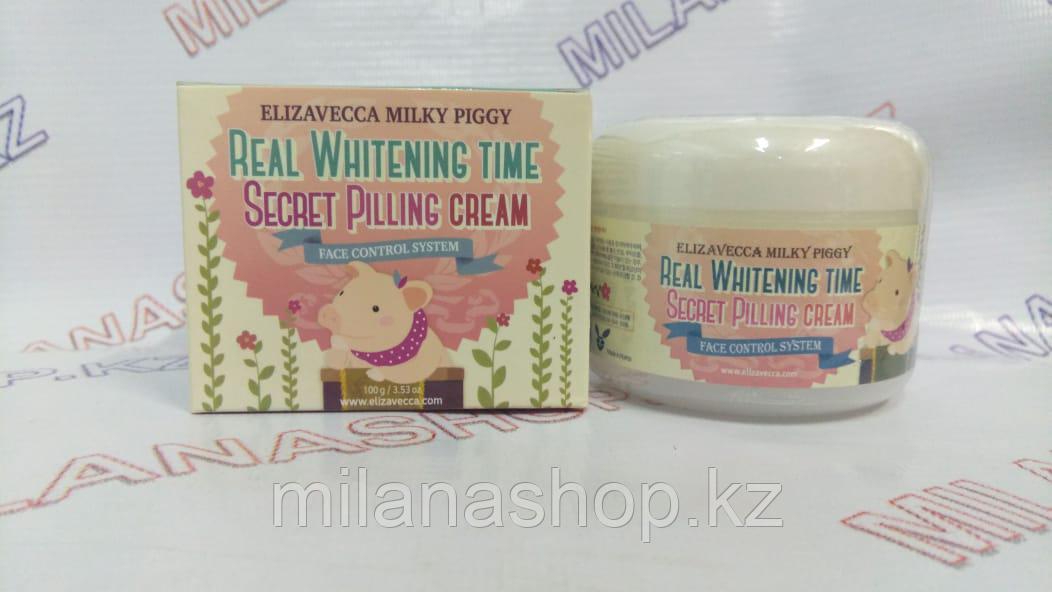 Elizavecca Real Whitening Time Secret Pilling Cream — Осветляющий крем для лица с эффектом пилинга