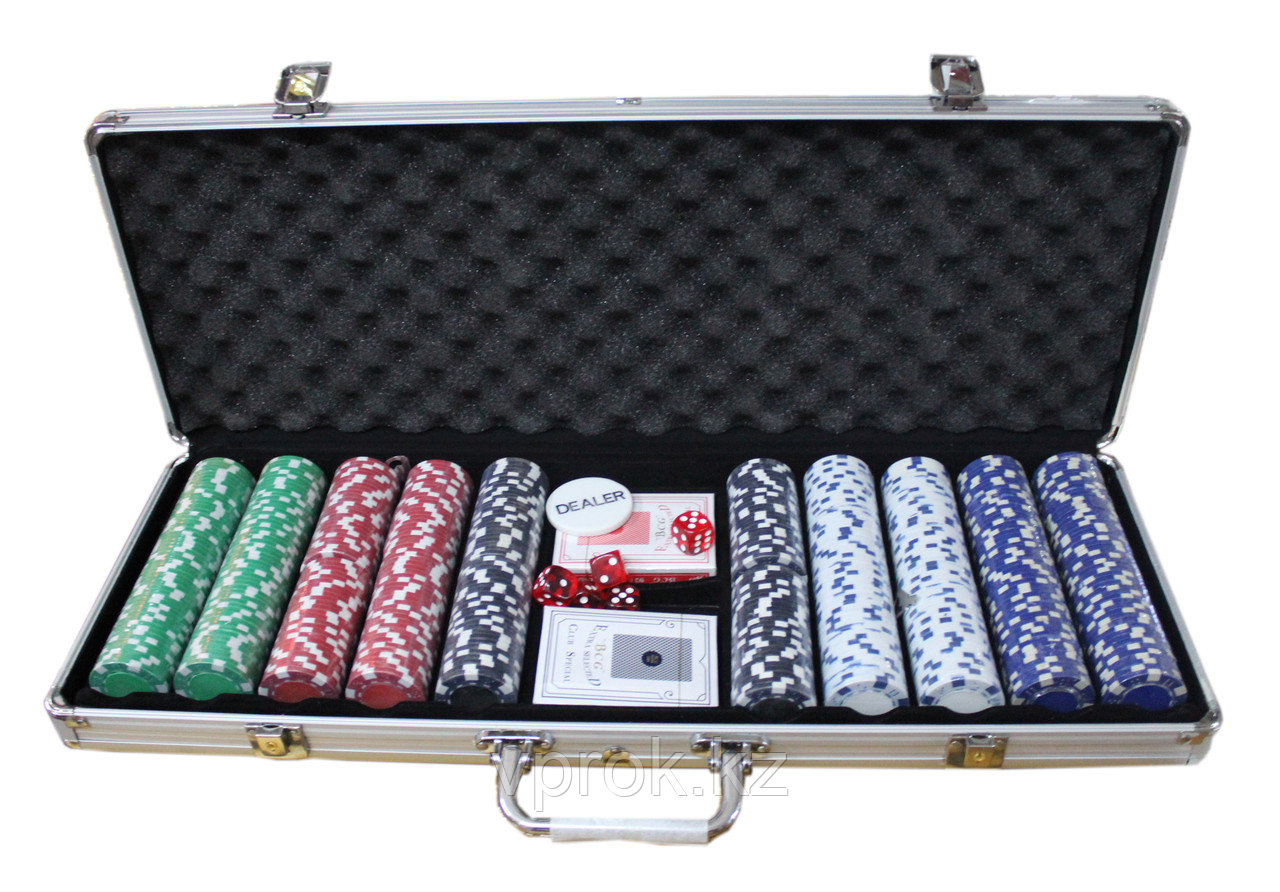 Набор для покера POKER GAME SET, 500 фишек