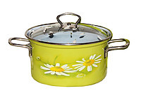 Эмалированная кастрюля Belis Daisy 24 см/ 6,1 л