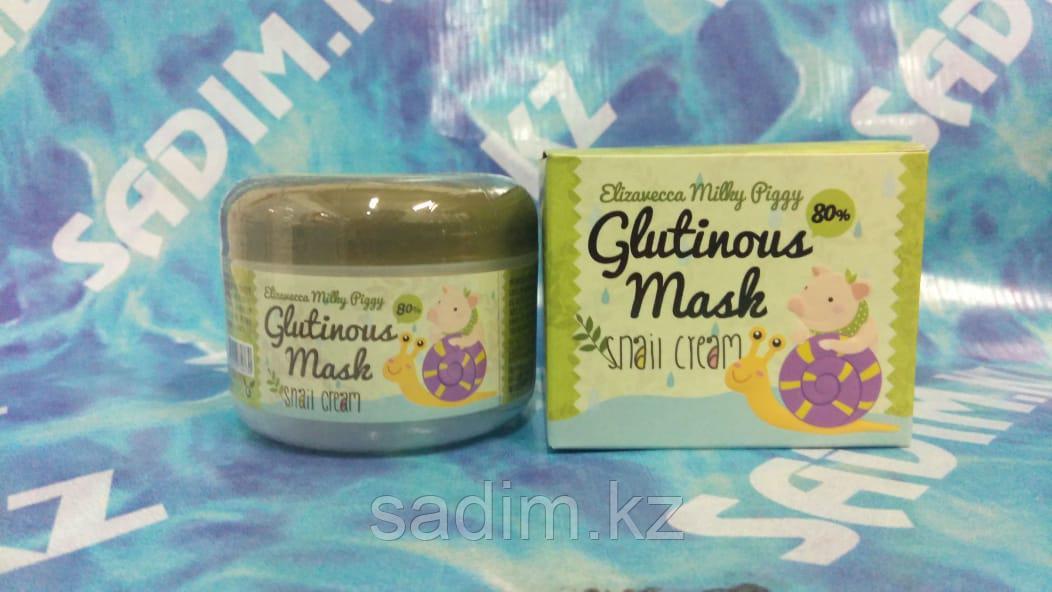 Elizavecca Milky Piggy Glutinous 80% Mask Snail Cream — Ночная маска для лица с муцином улитки