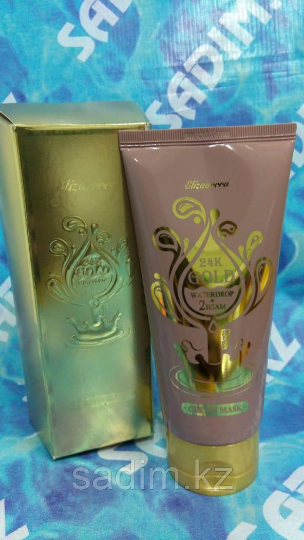 Elizavecca 24K GOLD Waterdrop 2HSAM Cream Mask - маска для лица, с 24К золотом, антивозрастная