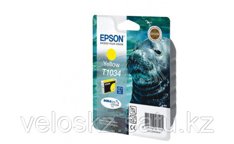 Картридж Epson C13T10344A10 TX550W/T40W/TX600FW/T1100 желтый, фото 2