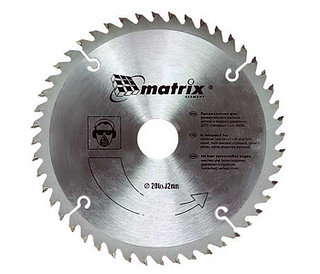 Диск пильный  по дереву  255*32 зуб 48 + кольцо 30/32 Matrix
