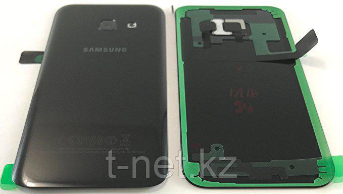 Задняя Крышка Samsung A7 2017 A720, цвет черный, золотой - фото 2 - id-p53441771