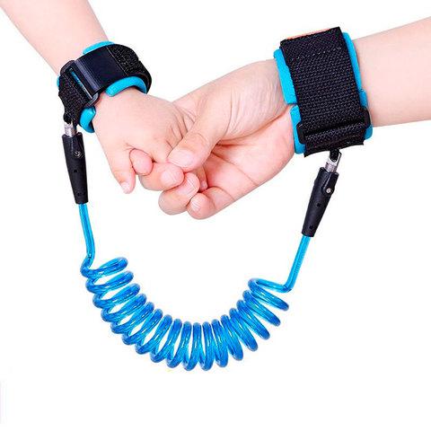 Ремень-шлейка страховочный на запястье для ребенка Lost Link (Голубой / 1,5 метра) - фото 5 - id-p53443859