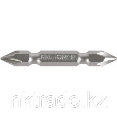 Вставка (бита) торцевая 1/4", Phillips, PH1-РН2, L = 50 мм, двусторонняя KING TONY