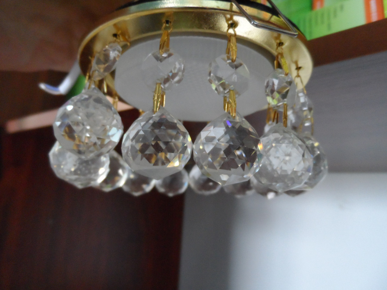 Софит диодный LED GX 53 стеклянные-шарики на золоте - фото 1 - id-p53447732