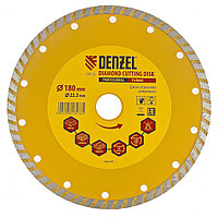 Алмазды кескіш диск Turbo, 180 х 22,2 мм, құрғақ кесу// DENZEL