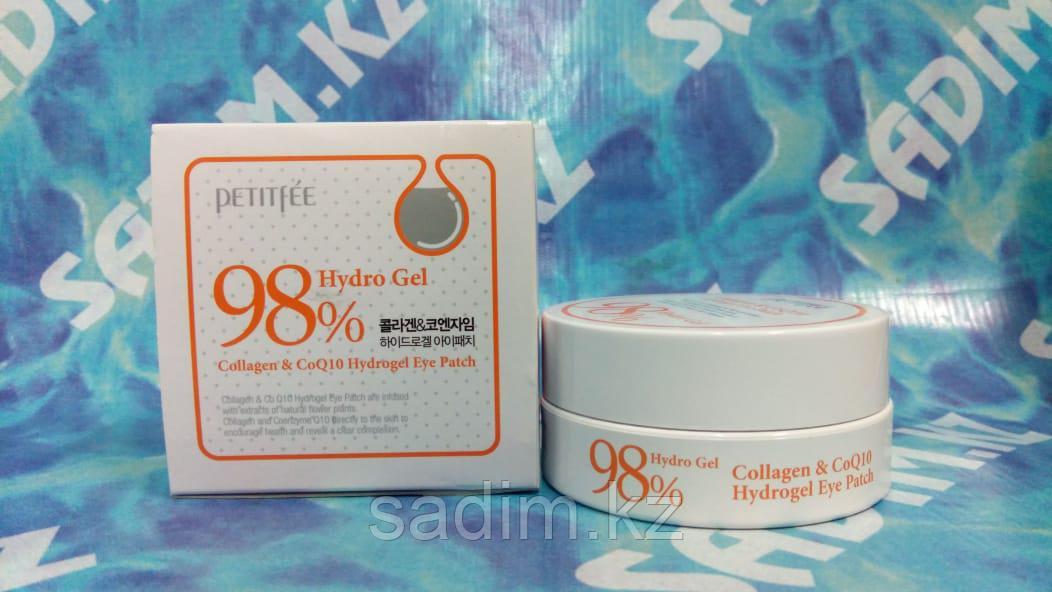Petitfee 98% Hydro Gel Collagen & Co Q10 Eye Patch - Гидрогелевые патчи с коэнзимом Q10 и коллагеном