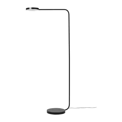 Светильник напольный ЮППЕРЛИГ светодиодный, темно-серый ИКЕА, IKEA 