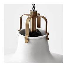 Светильник подвесной РАНАРП белый с оттенком 38 см ИКЕА, IKEA, фото 2