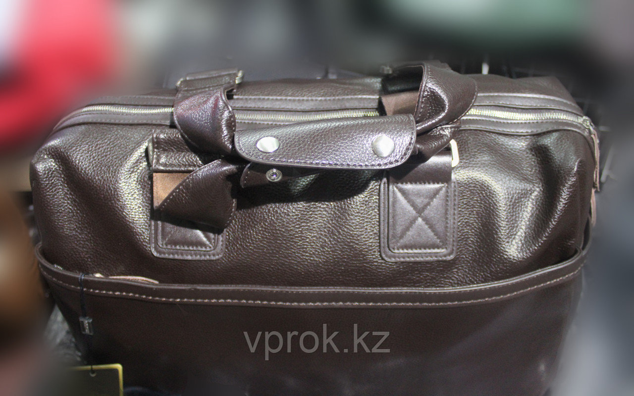 Мужская сумка-портфель А66273, 50х20х28см (коричневая) - фото 3 - id-p53471111