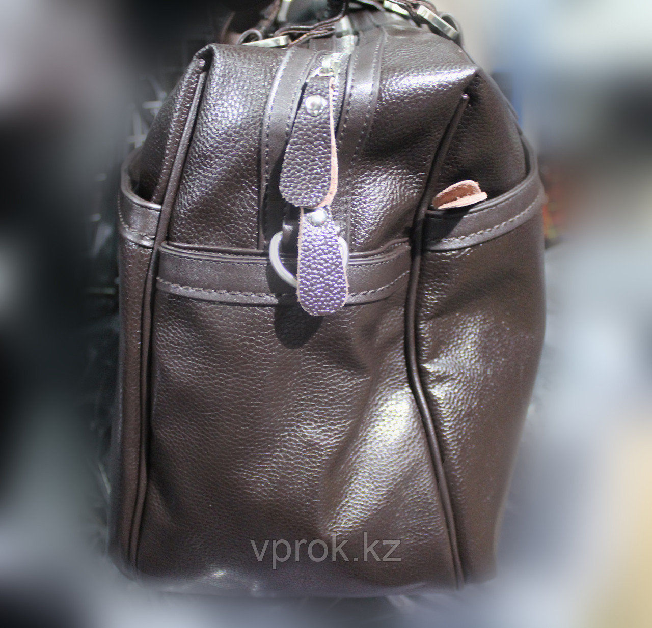 Мужская сумка-портфель А66273, 50х20х28см (коричневая) - фото 4 - id-p53471111