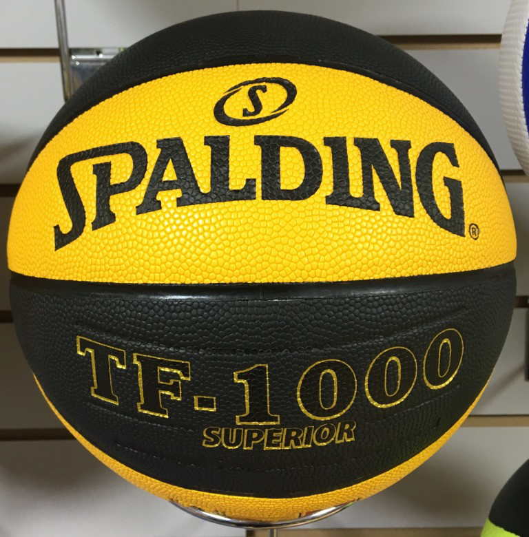 Баскетбольный мяч Spalding TF-1000 SUPERIOR (Черно-желтый) - фото 5 - id-p53472689