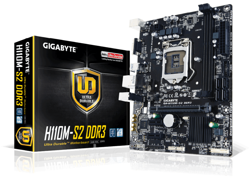 Материнская плата Gigabyte GA-H110M-S2 LGA-1151 GAH11MS2-00-G