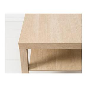 Стол журнальный ЛАКК под беленый дуб 90x55 см ИКЕА, IKEA, фото 2