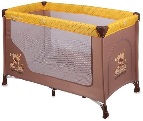 Lorelli Кровать-манеж Lorelli San Remo 1 (Бежево-Желтый/Beige & Yellow Family 1803)