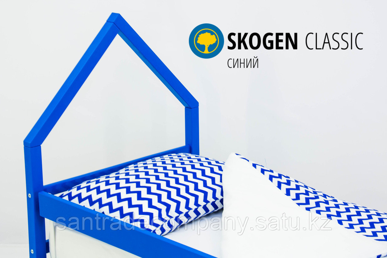 Изголовье-крыша для кровати "Skogen classic синий"