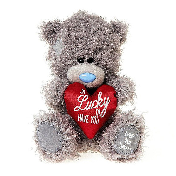 Мягкая игрушка "Me to You" Мишка Тедди с мягким сердцем, 18 см